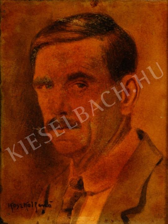 Koszkol, Jenő - Self-Portrait painting