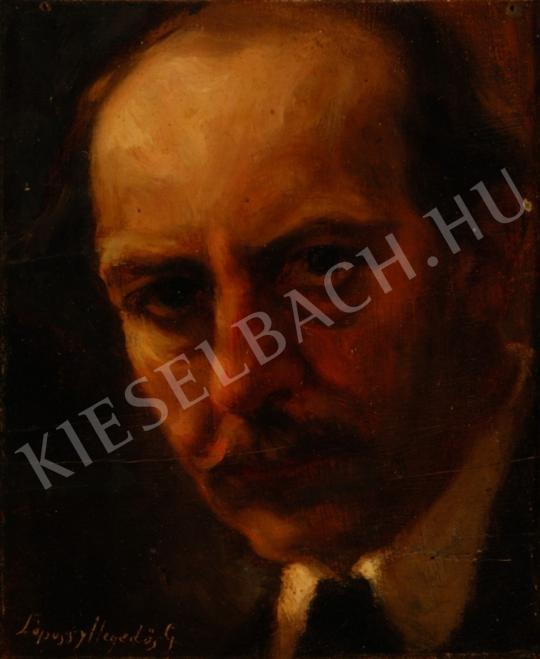 Lápossy Hegedűs, Géza - Self-Portrait painting
