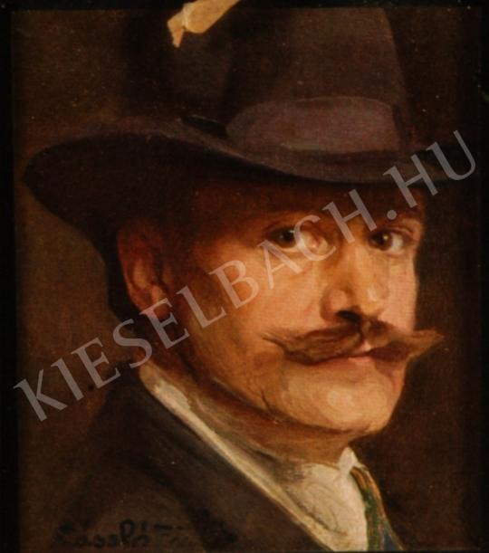  László, Fülöp - Self-Portrait painting