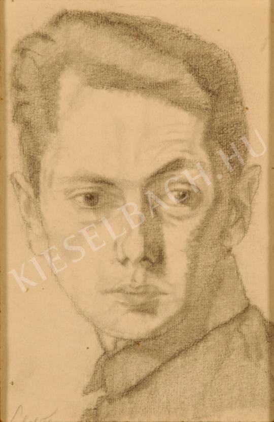 Lehel, Ferenc - Self-Portrait painting
