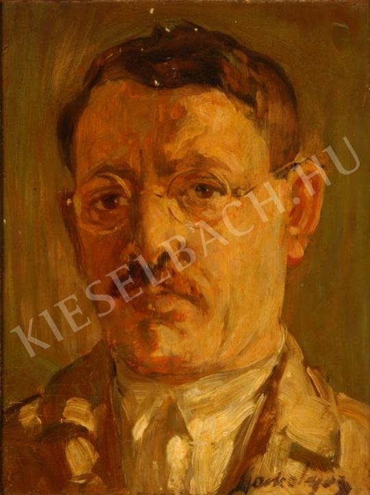 Markó, Lajos - Self-Portrait painting
