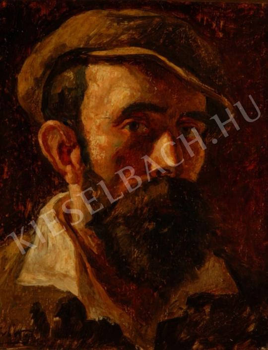 Novák, Sándor - Self-Portrait painting