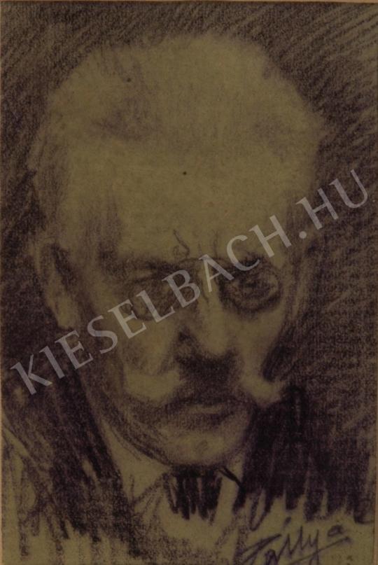 Pállya Celesztin - Önarckép festménye