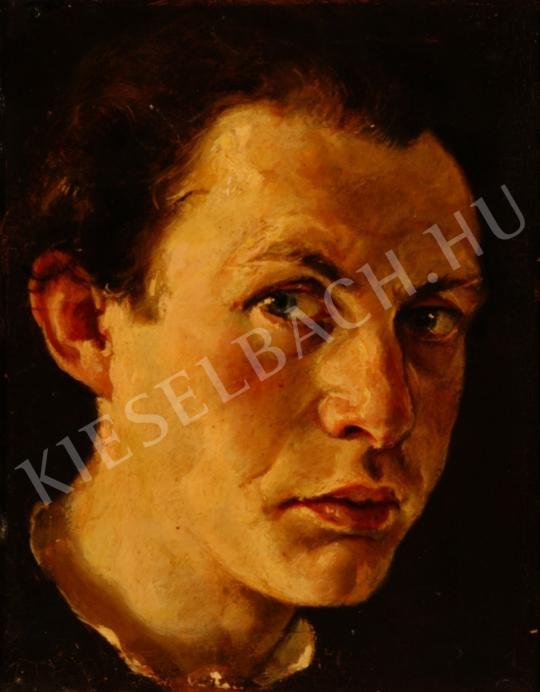 Pán, Artúr - Self-Portrait painting