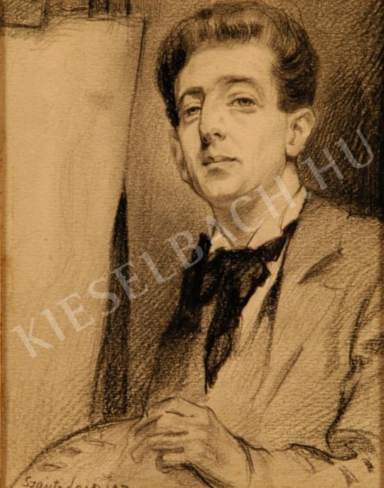 Szántó, Lajos - Self-Portrait painting