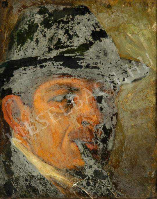Szigeti Jenő - Önarckép festménye
