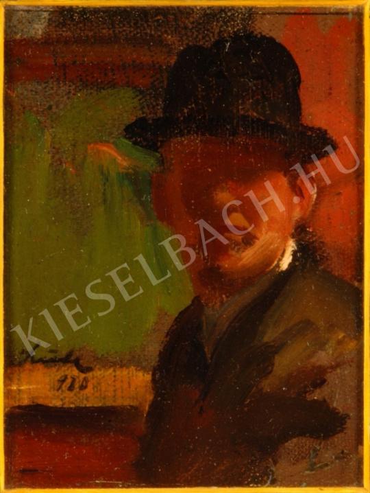 Szüle, Péter - Self-Portrait painting