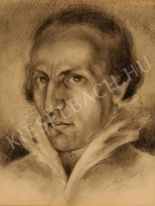 Tordai Schilling, Oszkár (Tordai-Schilling Os - Self-Portrait painting