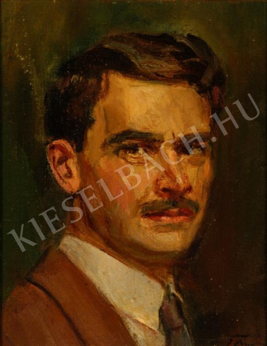 Török, Jenő - Self-Portrait painting
