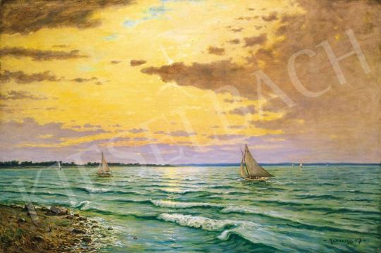 Rubovics, Márk - Sailing Boats on Lake Balaton (Waving Lake Balaton) | 21st Auction auction / 201 Lot