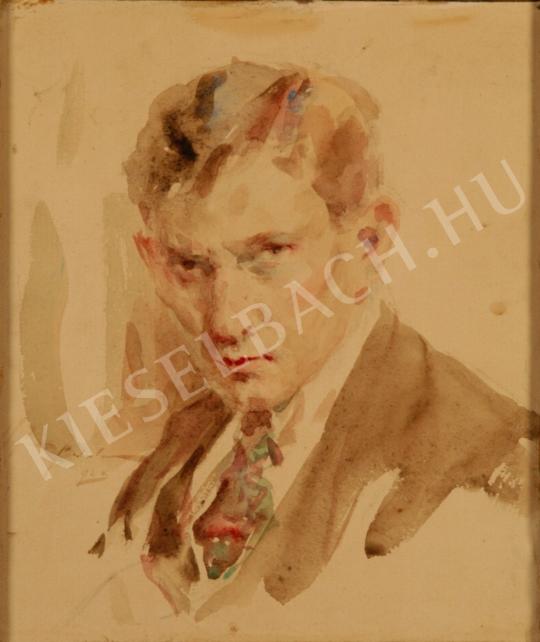  Vígh, Bertalan - Self-Portrait painting
