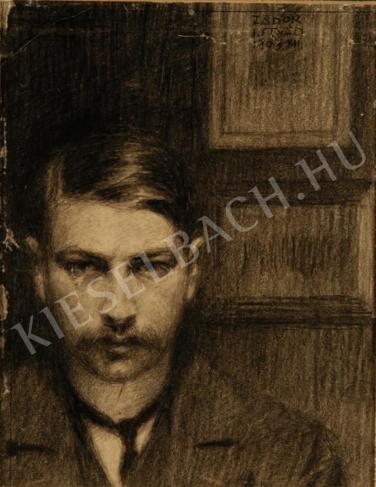  Zádor, István - Self-Portrait painting