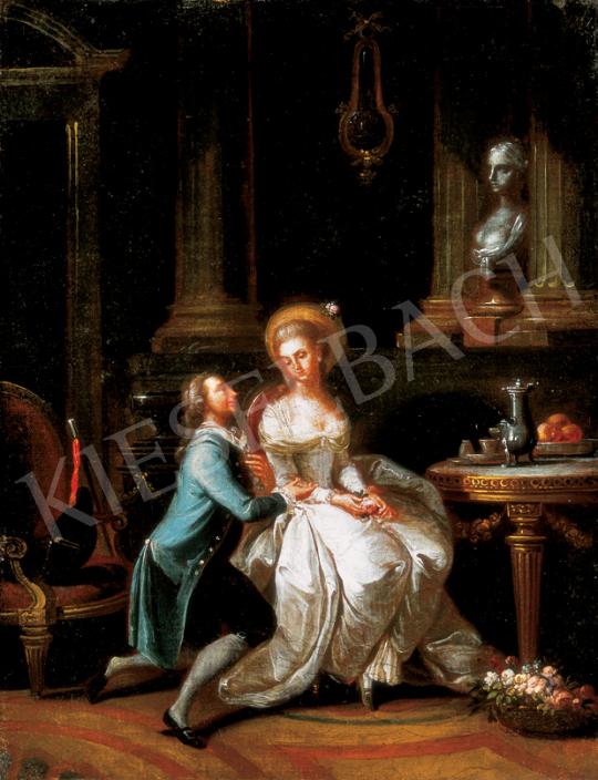 Német festő, 18. század - Udvarlás | 26. Aukció aukció / 122 tétel