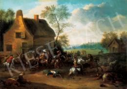 Dutch painter, 18th century - Battle 