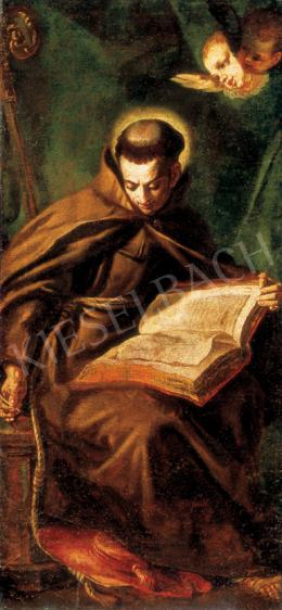 North-Italian painter, Late 18th century - Monk with a Codex 