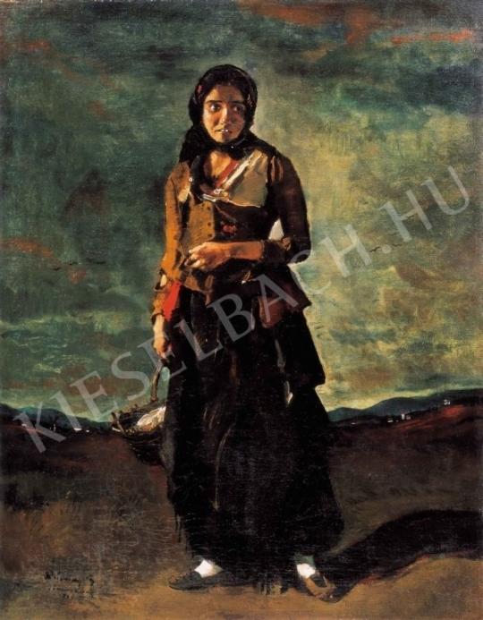  Rudnay, Gyula - Gipsy Girl, 1918 painting