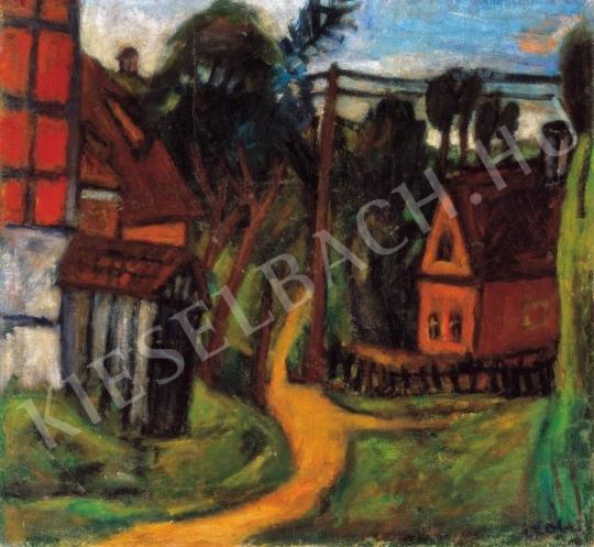  Czóbel, Béla - Edge of the Village, 1922 painting