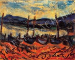  Czóbel, Béla - Seascape with Boats, 1930 