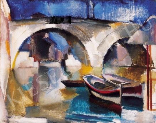 Aba-Novák, Vilmos - A Bridge in Rome, 1929 painting