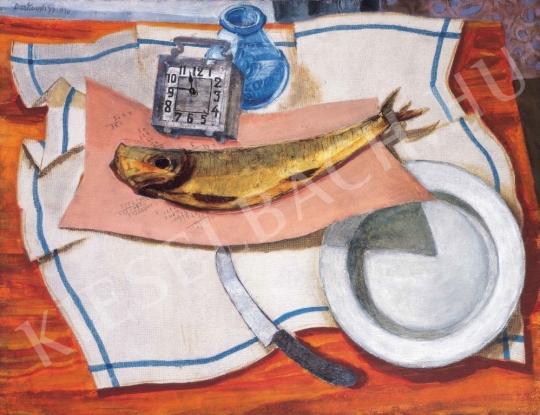 Derkovits, Gyula - Still-Life with Fish III., 1930 painting