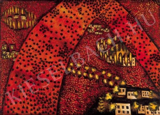  Román, György - Red Fly-Paper, 1946 painting