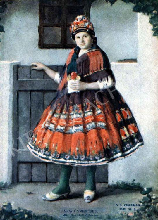 Áldor, János László - Vica in her Sunday Best painting