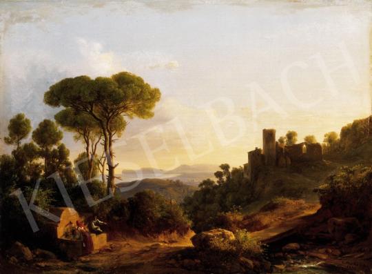 Ifj. Markó, Károly jr. - Italian Landscape with Ruins of  Castle, 1858 | 23rd Auction auction / 30 Lot