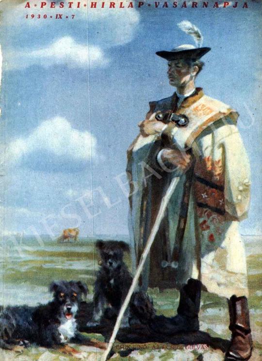 Csuk Jenő - Az ecsegi gulyás festménye