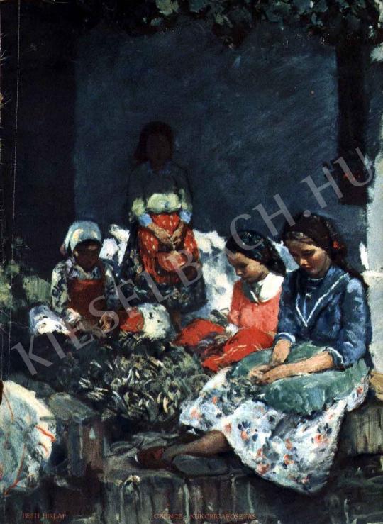  Czencz, János - Maize Stripping painting