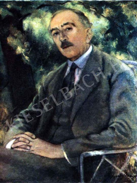 Feszty Masa - Herczeg Ferenc portréja festménye