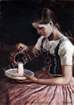  Glatz, Oszkár - Girl Pouring Milk 