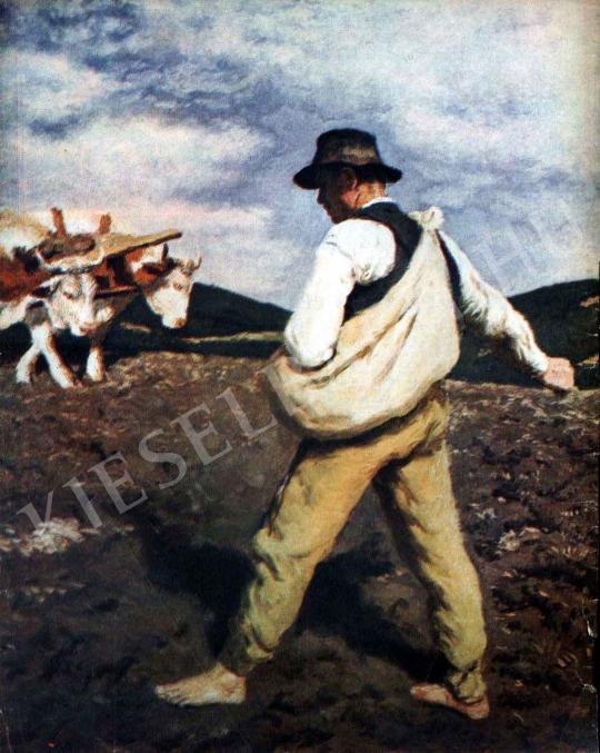  Glatz, Oszkár - Sower painting