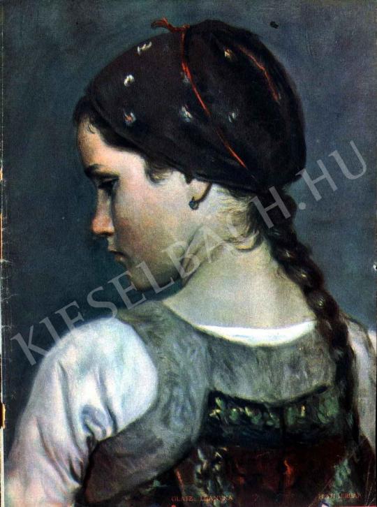  Glatz, Oszkár - Small Girl painting