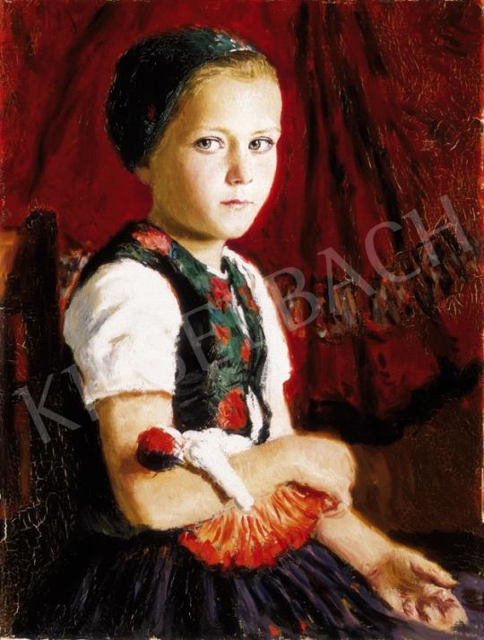  Glatz, Oszkár - Girl with a Doll | 23rd Auction auction / 37 Lot