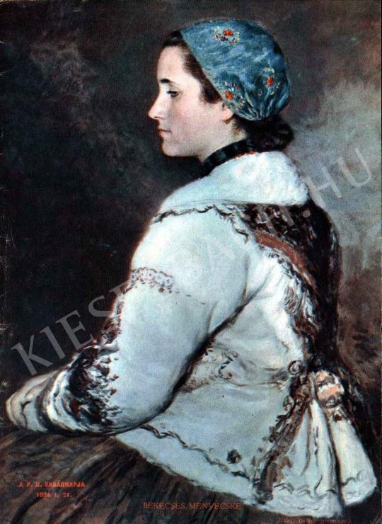  Glatz, Oszkár - Young Wife in Fur-Lined Short Overcoat painting