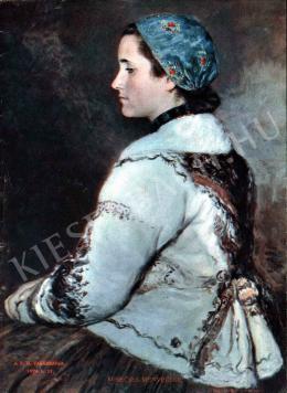  Glatz, Oszkár - Young Wife in Fur-Lined Short Overcoat 