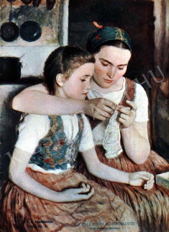  Glatz, Oszkár - That's the Way You Should Hold the Crochet-Hook! painting