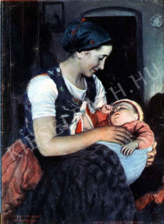  Glatz, Oszkár - Lulling to Sleep painting