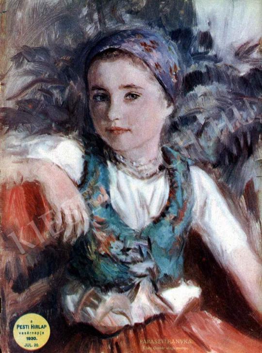  Glatz, Oszkár - Peasant  Girl painting