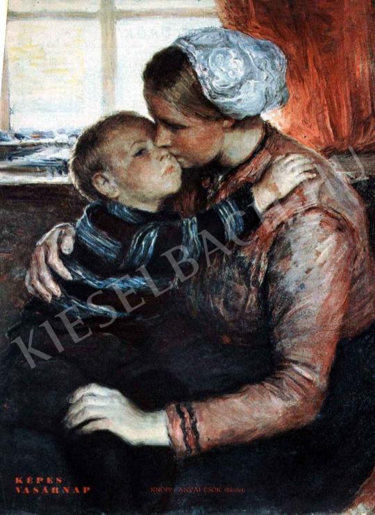 Knopp Imre - Anyai csók (részlet) festménye