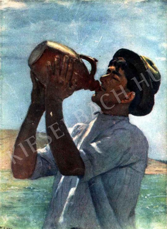  Kunffy Lajos - Napsütött víz az italom... festménye
