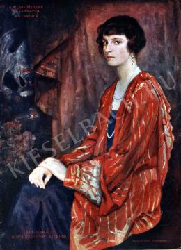 Kunwald Cézár - Anna királyi hercegasszony arcképe 