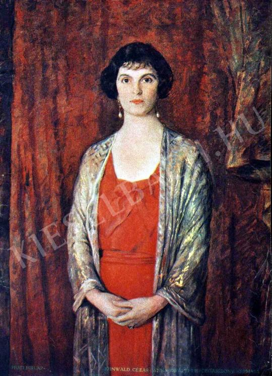 Kunwald Cézár - Anna királyi hercegasszony arcképe festménye