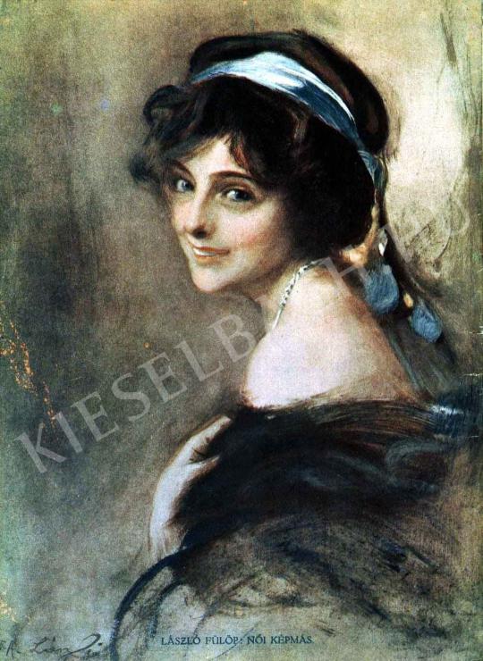  László, Fülöp - Female Portrait painting