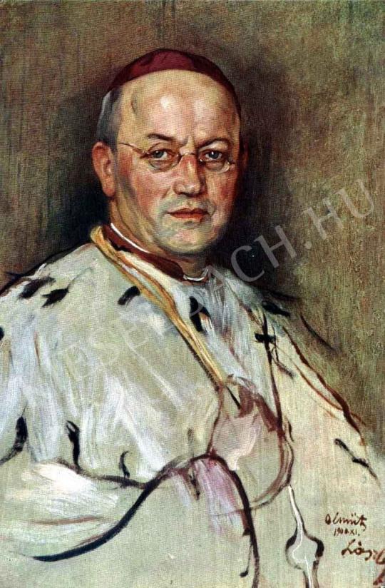  László Fülöp - Egyházi személy portréja festménye