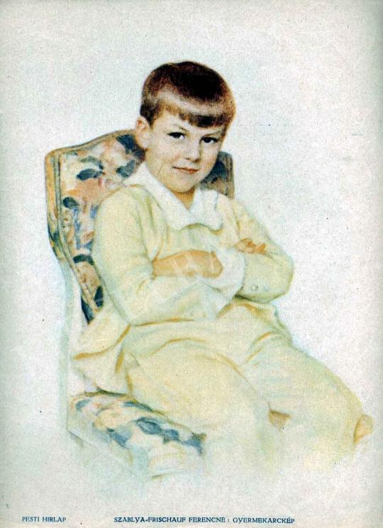 Lohwag, Ernesztin - Portrait of a Child painting
