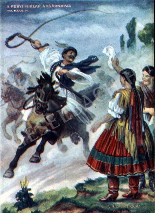 Pándy Lajos - A pünkösdi király festménye