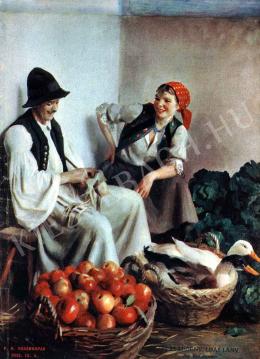  Pap, Emil - Boy with a Pipe, Girl with a Goose 