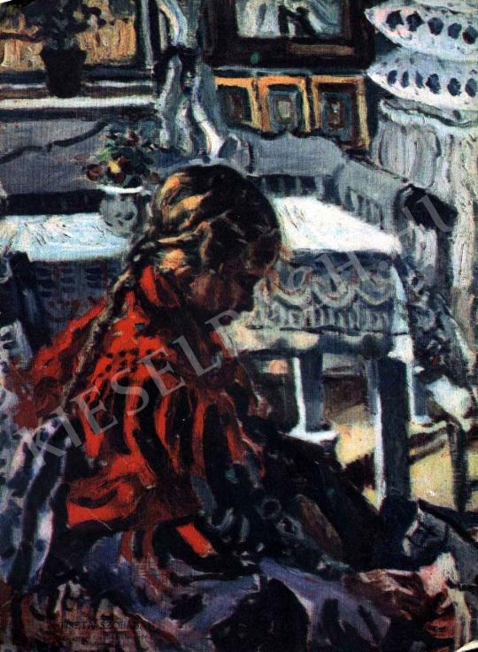  Perlmutter Izsák - A tiszta szobában festménye