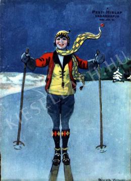  Pólya, Tibor - Skiing 